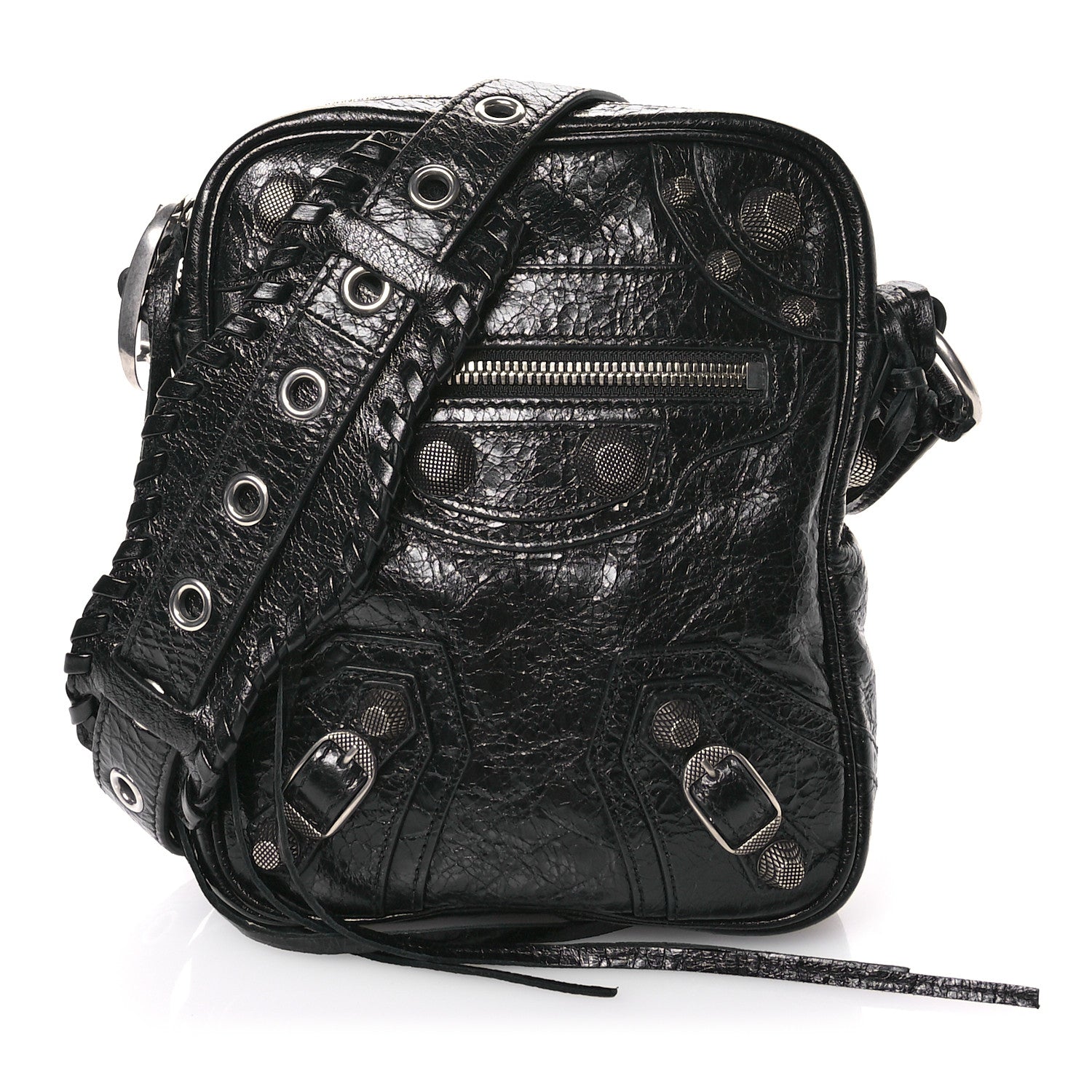 Balenciaga Agneau Arena Le Cagole Crossbody Bag Black 1 of 12