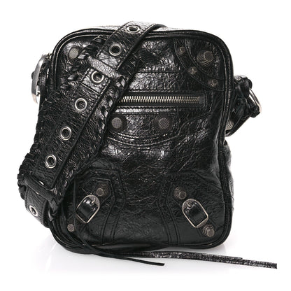 Balenciaga Agneau Arena Le Cagole Crossbody Bag Black 1 of 12
