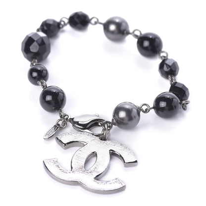 Chanel Ruthenium Bead CC Bracelet Black 1 of 5