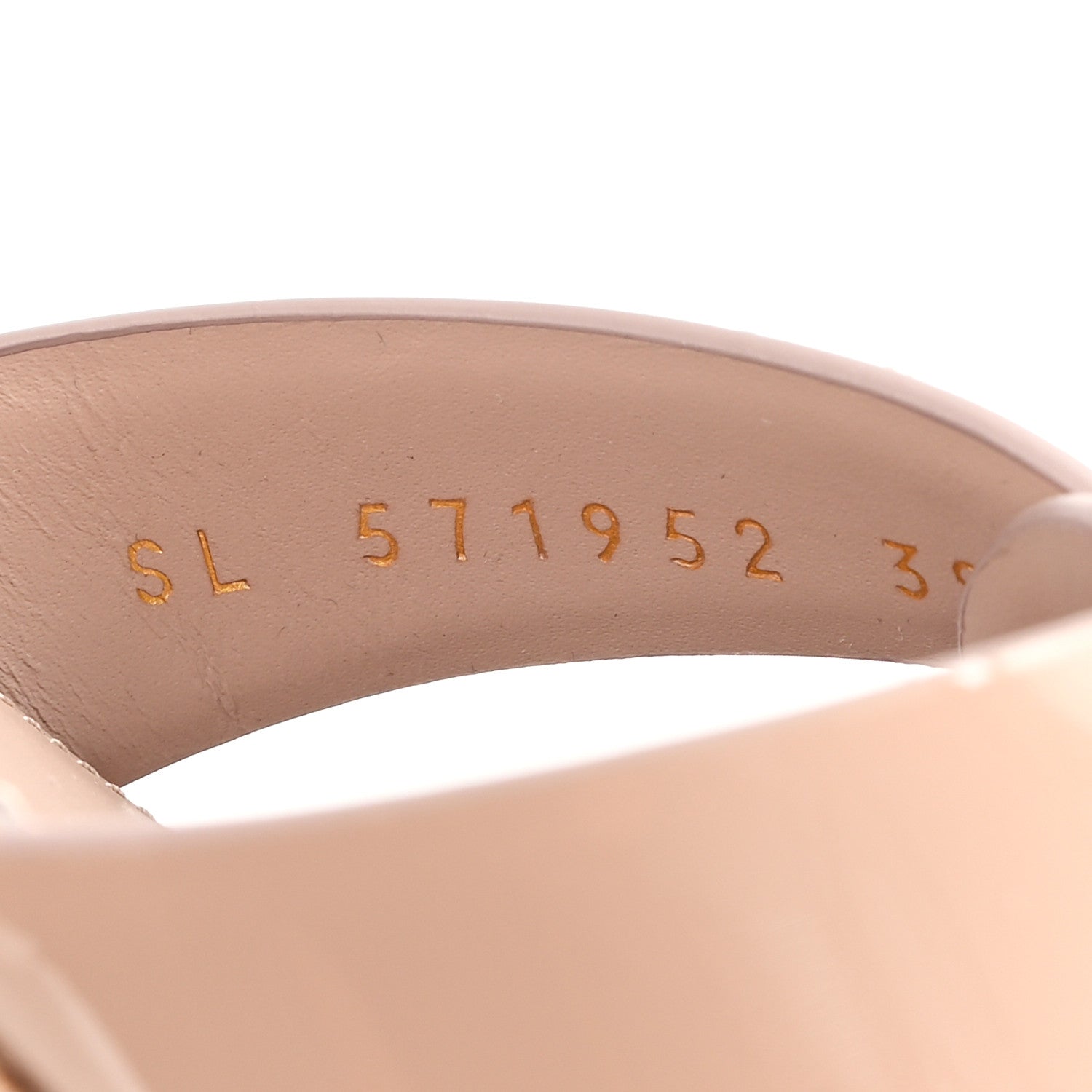 Saint Laurent Patent Calfskin Nu Pied 05 Slide Sandals 39.5 Nude 9 of 10