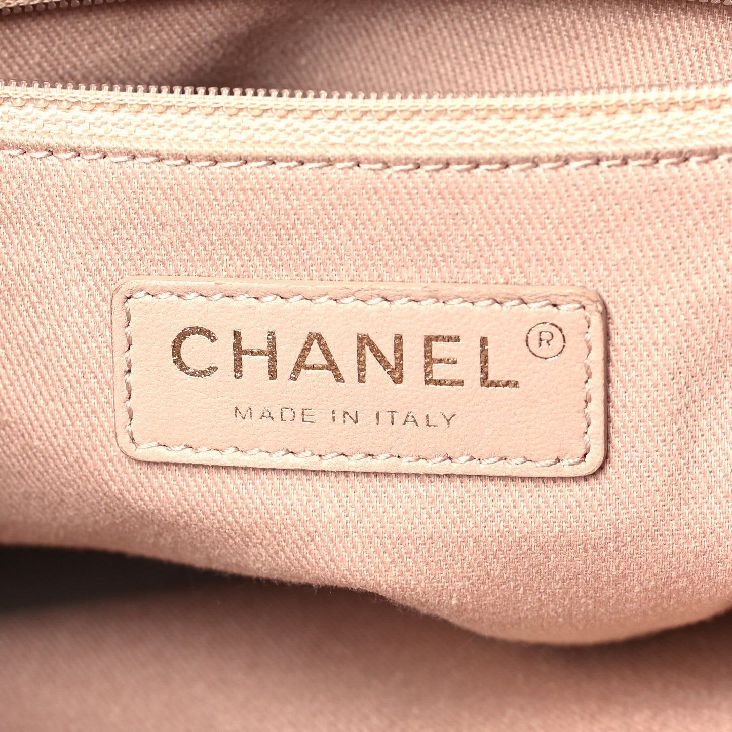 Calfskin Chevron Stitched Coco Backpack Dark Pink