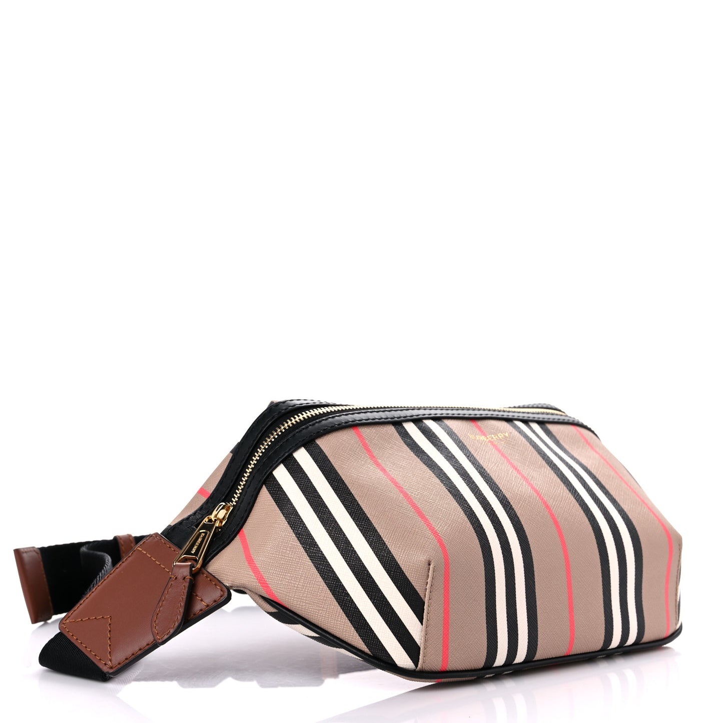 E-Canvas Icon Stripe Sonny Bum Bag Archive Beige