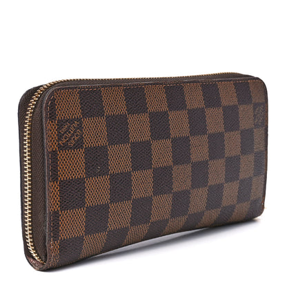 Louis Vuitton Damier Ebene Zippy Wallet Rose Ballerine 3 of 12