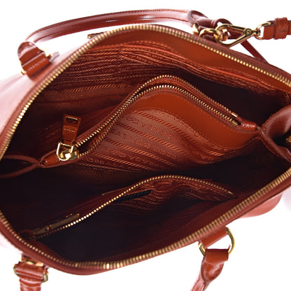 Prada Saffiano Vernice Medium Promenade Tote Arancio 7 of 10