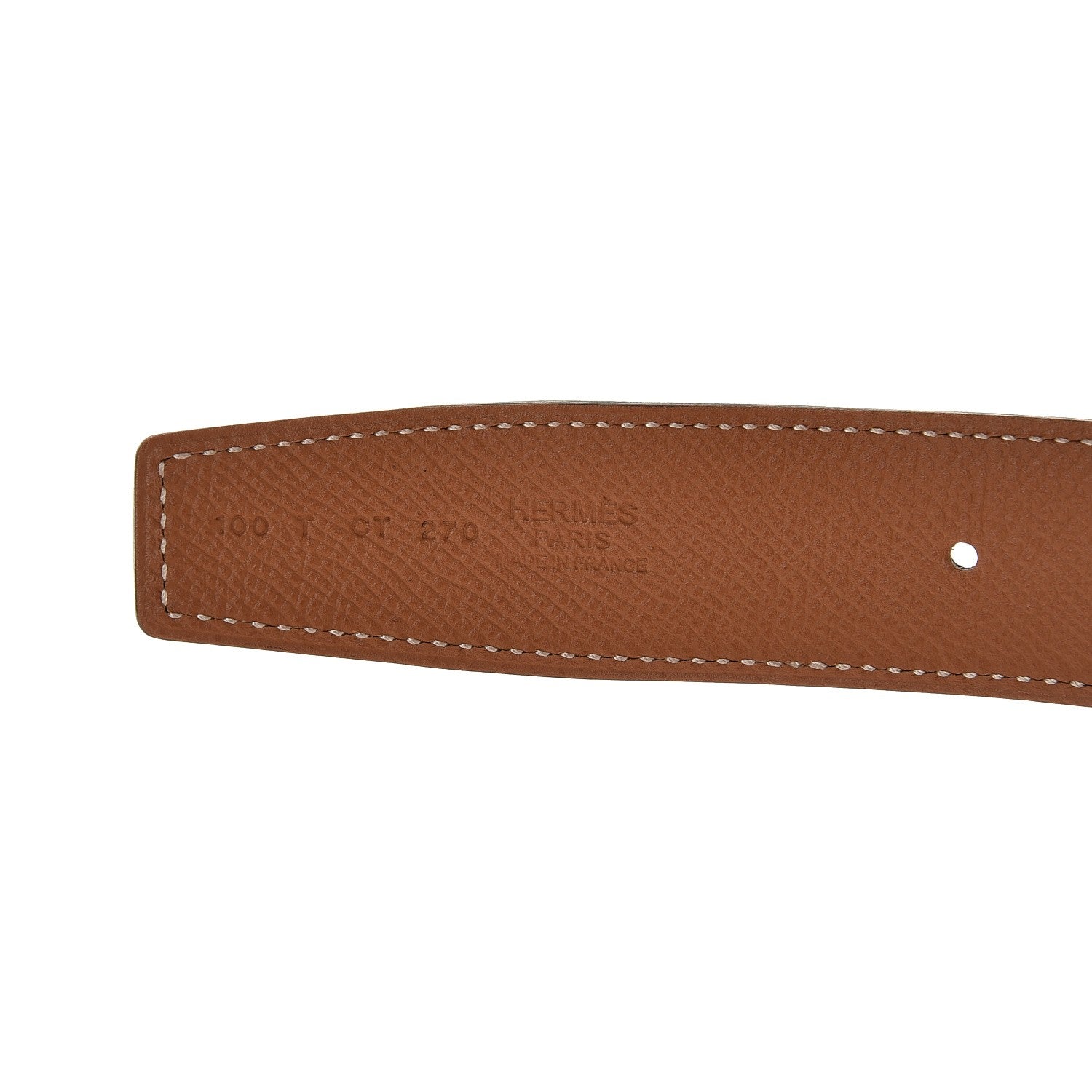 Hermes Swift Epsom 32mm H Belt 100 Black Gold 3 of 6