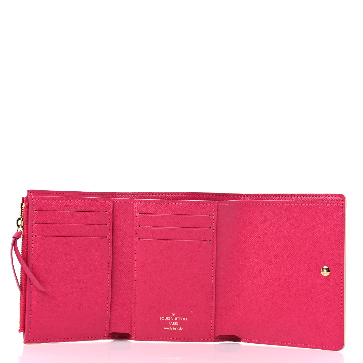 Damier Azur 2021 Christmas Animation Hollywood Victorine Wallet Fuchsia