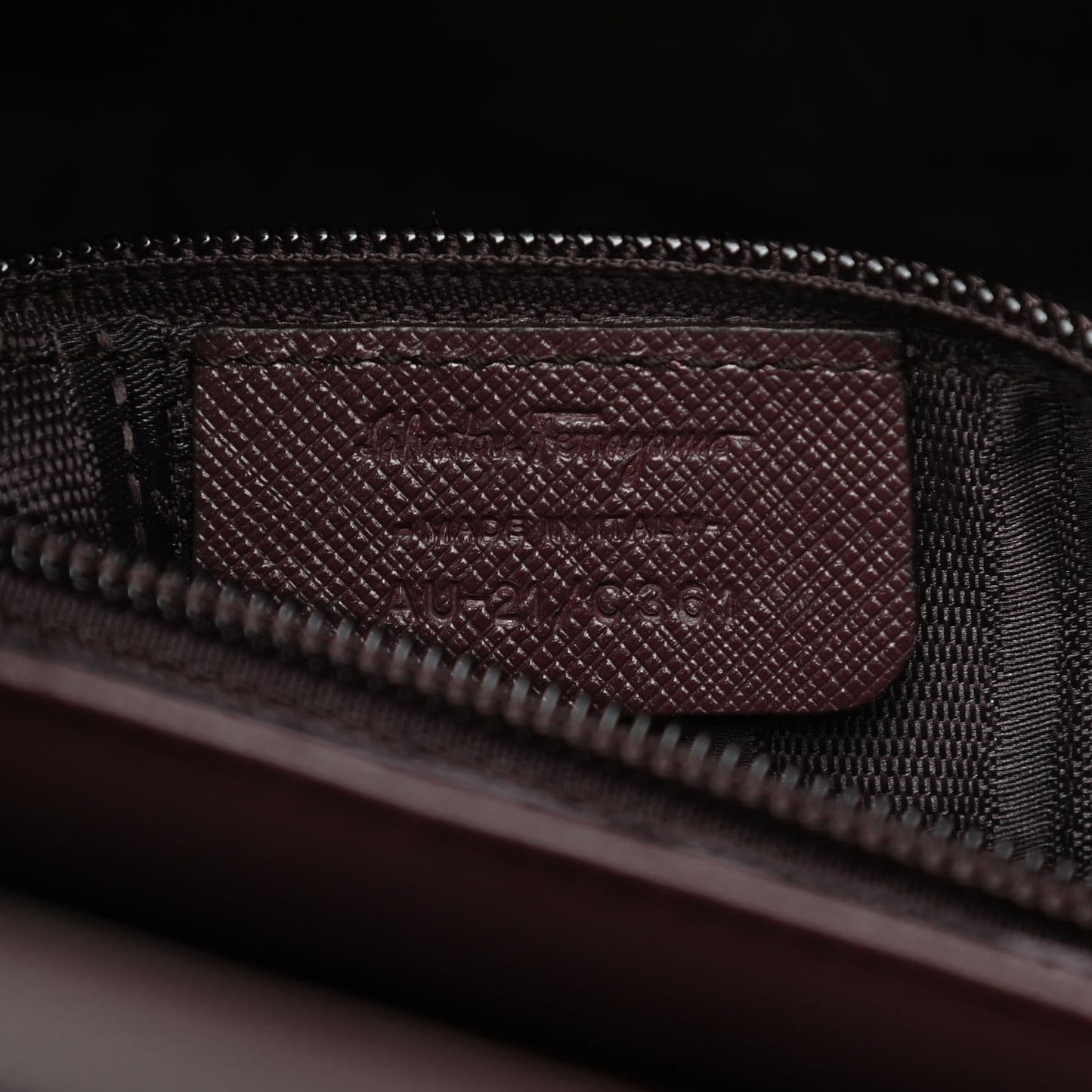 Calfskin Gancini Top Handle Shoulder Bag Burgundy