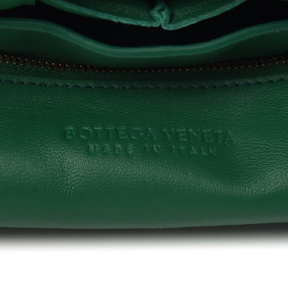 Bottega Veneta Lambskin Maxi Intreccio Padded Chain Cassette Crossbody Bag Racing Green 5 of 8