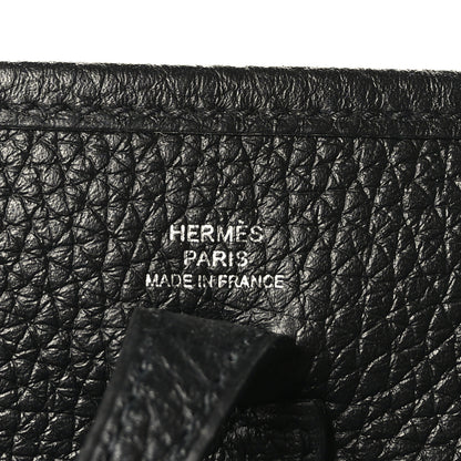 Hermes Taurillon Clemence Evelyne TPM Black 6 of 10