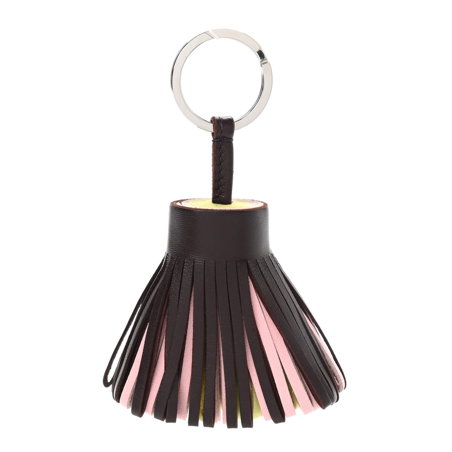 Lambskin Tri-Color Carmen Tassel Key Holder