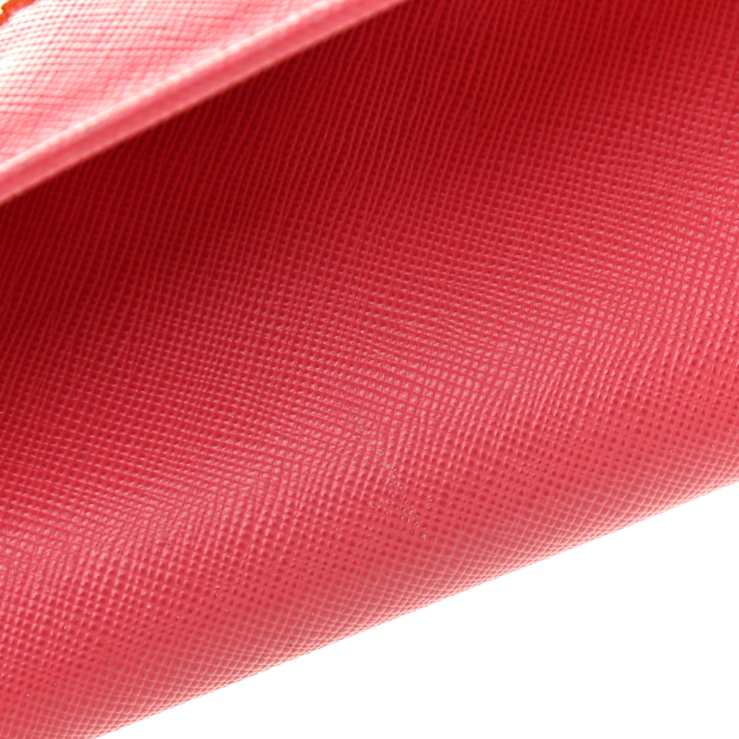 Saffiano Metal Continental Flap Wallet Fragola