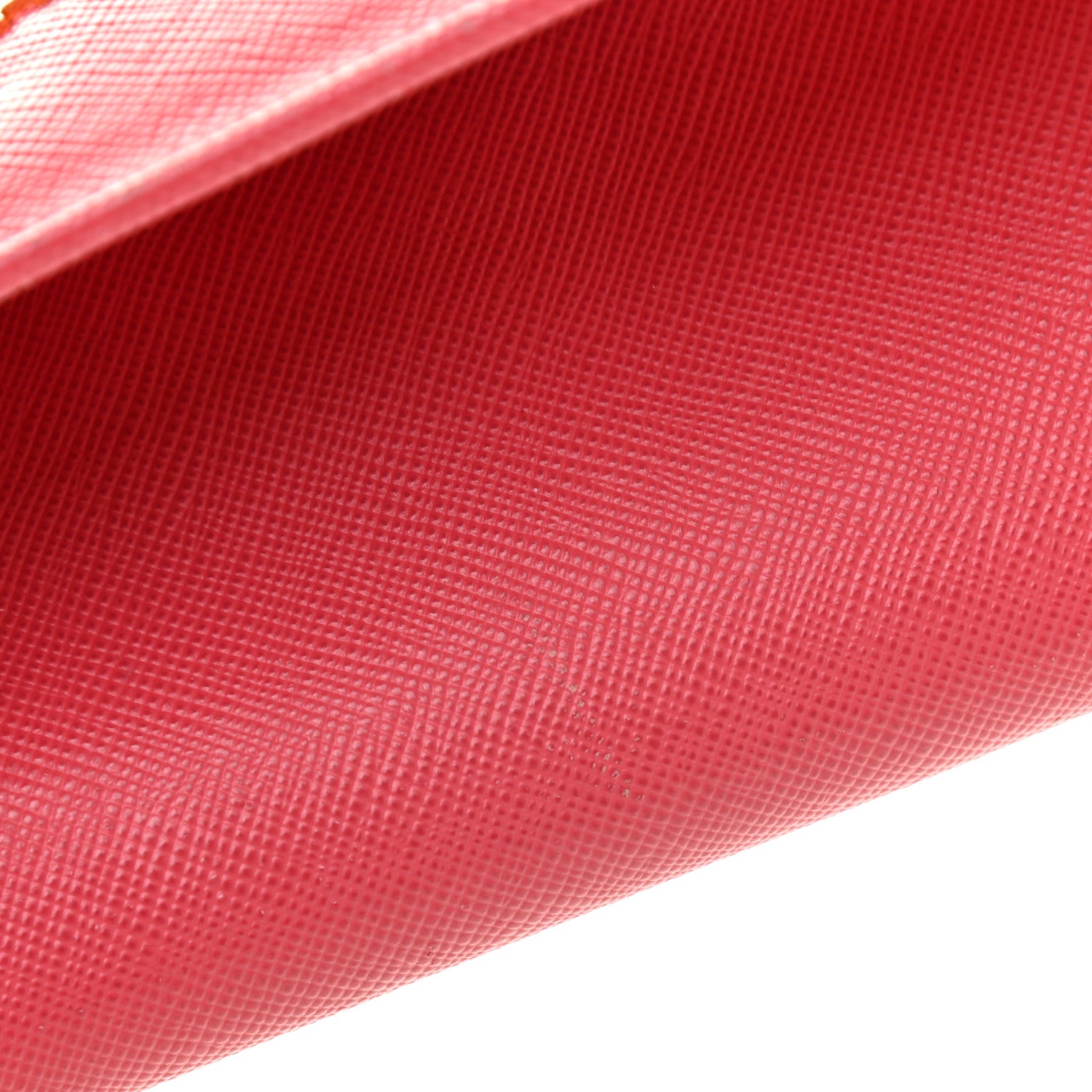Prada Saffiano Metal Continental Flap Wallet Fragola 15 of 15