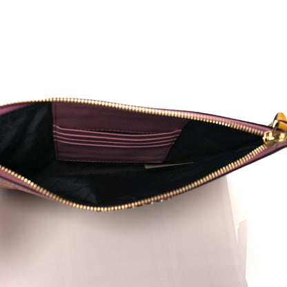 Burberry Haymarket Check Peyton Crossbody Clutch Bag Dusty Pink 6 of 11