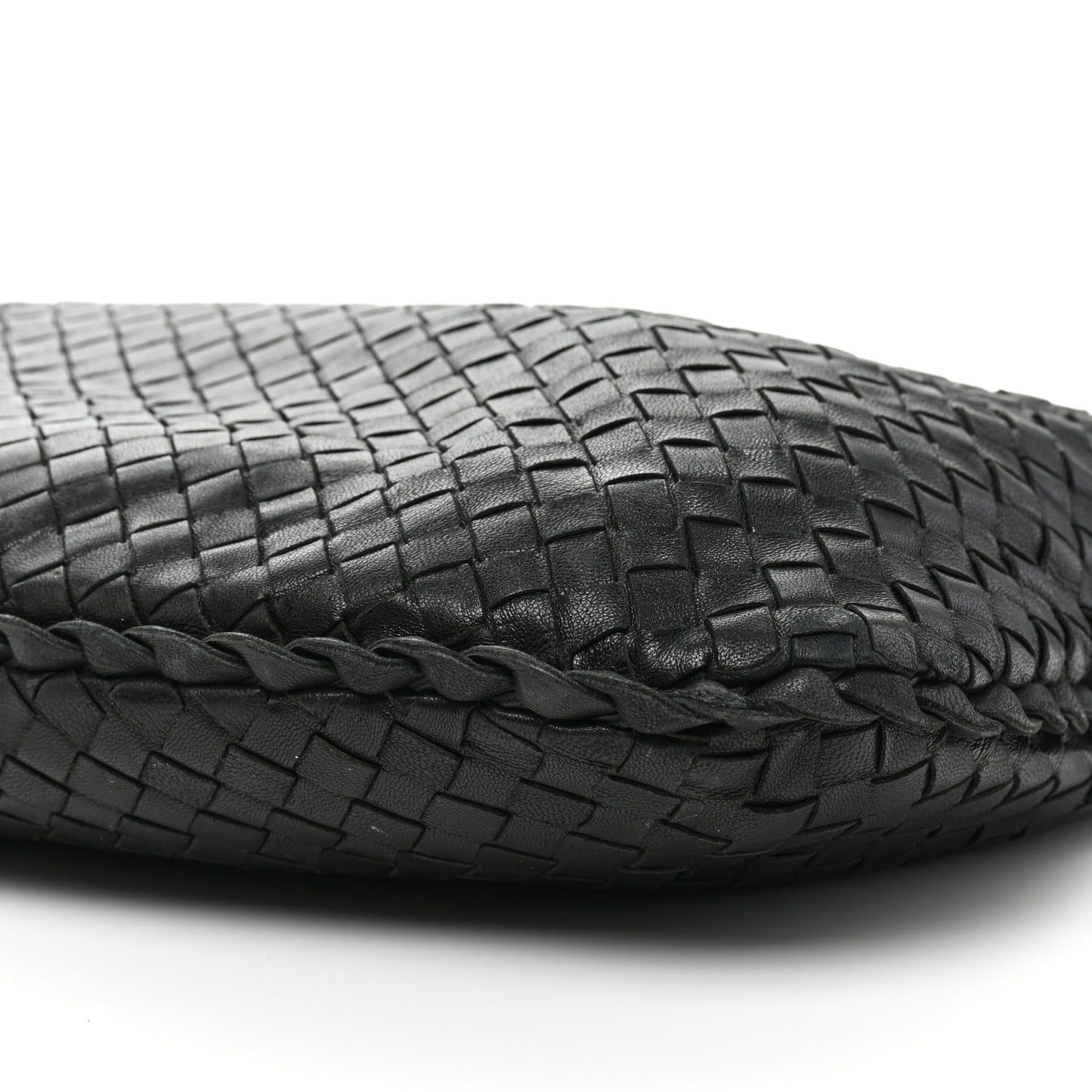 Nappa Intrecciato Large Veneta Hobo Black