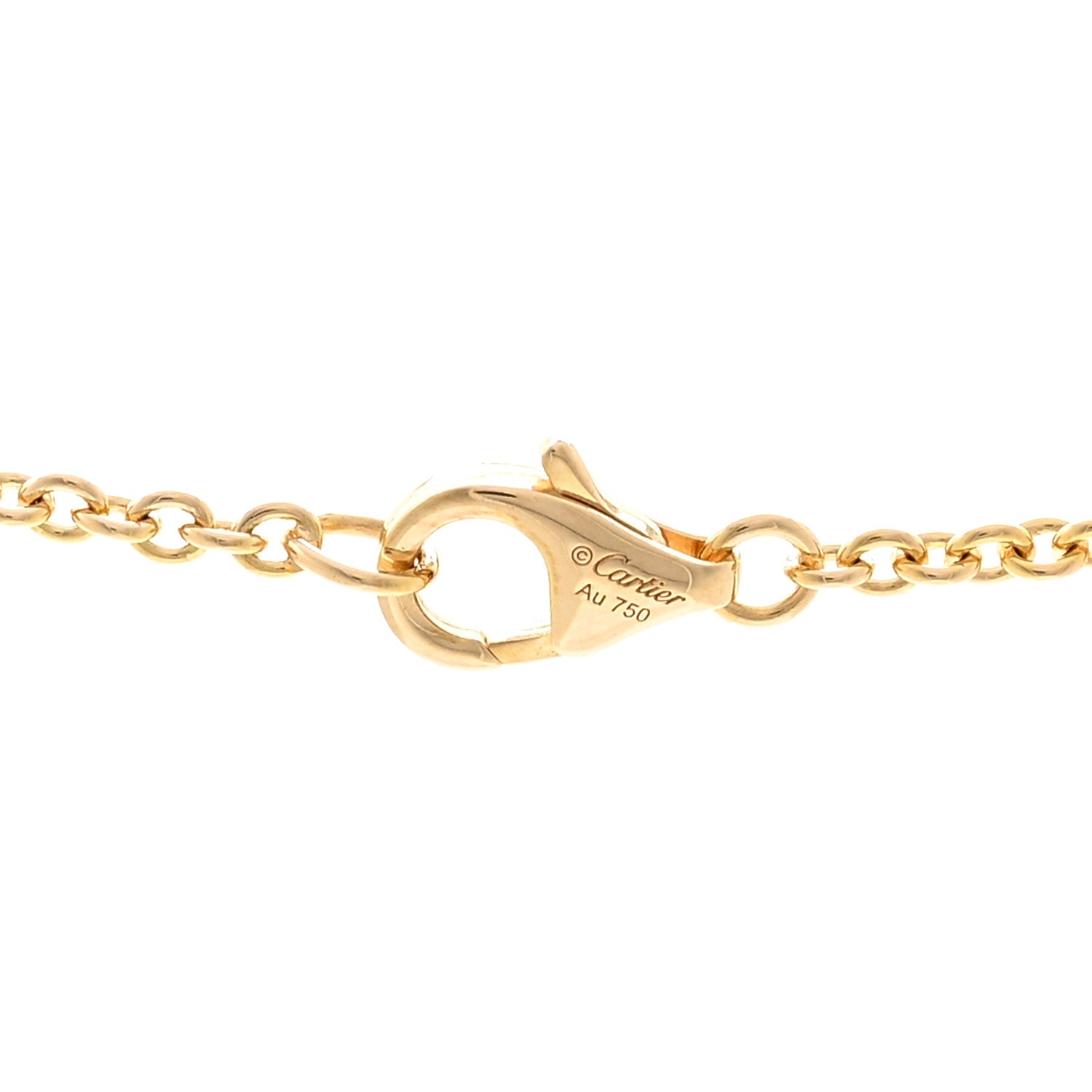 Cartier 18K Yellow Gold Interlocking LOVE Necklace 4 of 5