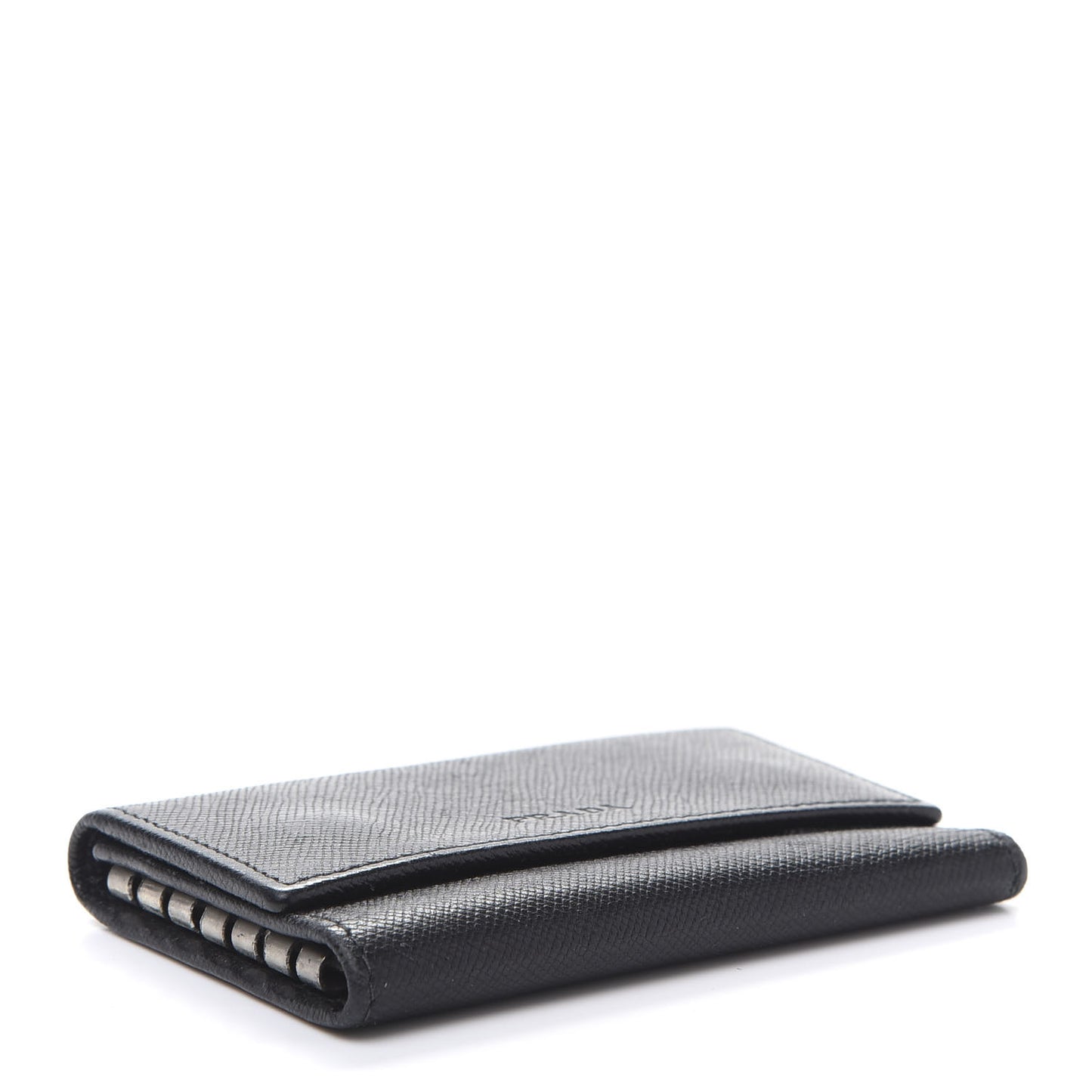Saffiano 6 Key Holder Black
