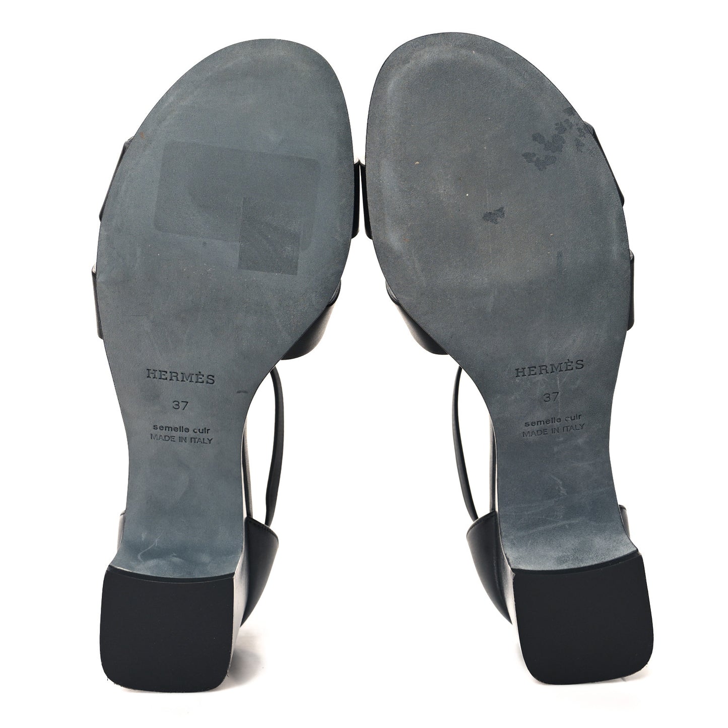 Calfskin Encens 50 Sandals 37 Black