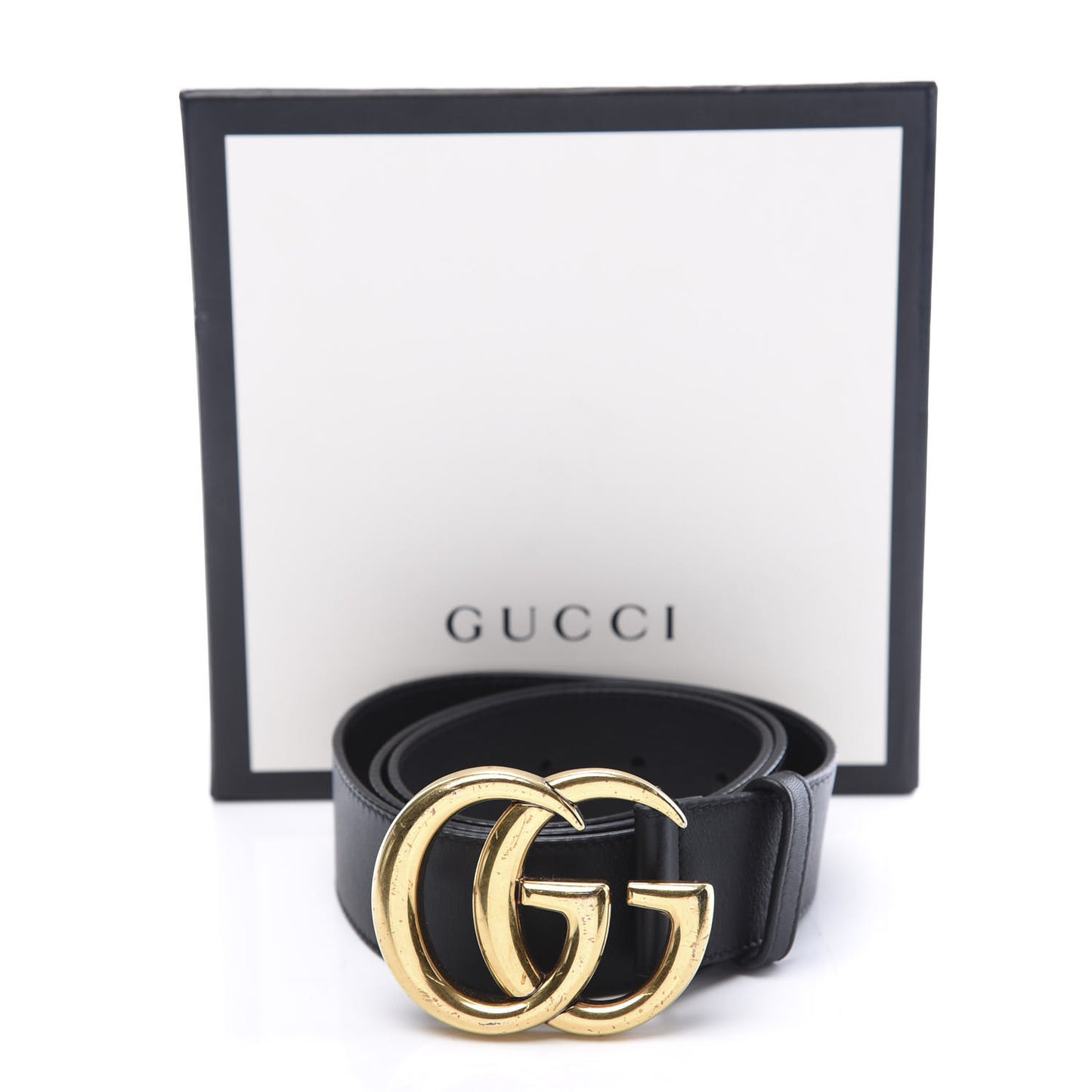 Calfskin Double G 40mm Belt 85 34 Black