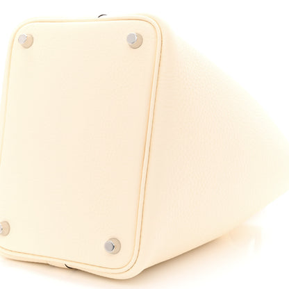 Hermes Taurillon Clemence Ostrich Touch Picotin Lock 18 PM Nata Trench 10 of 11