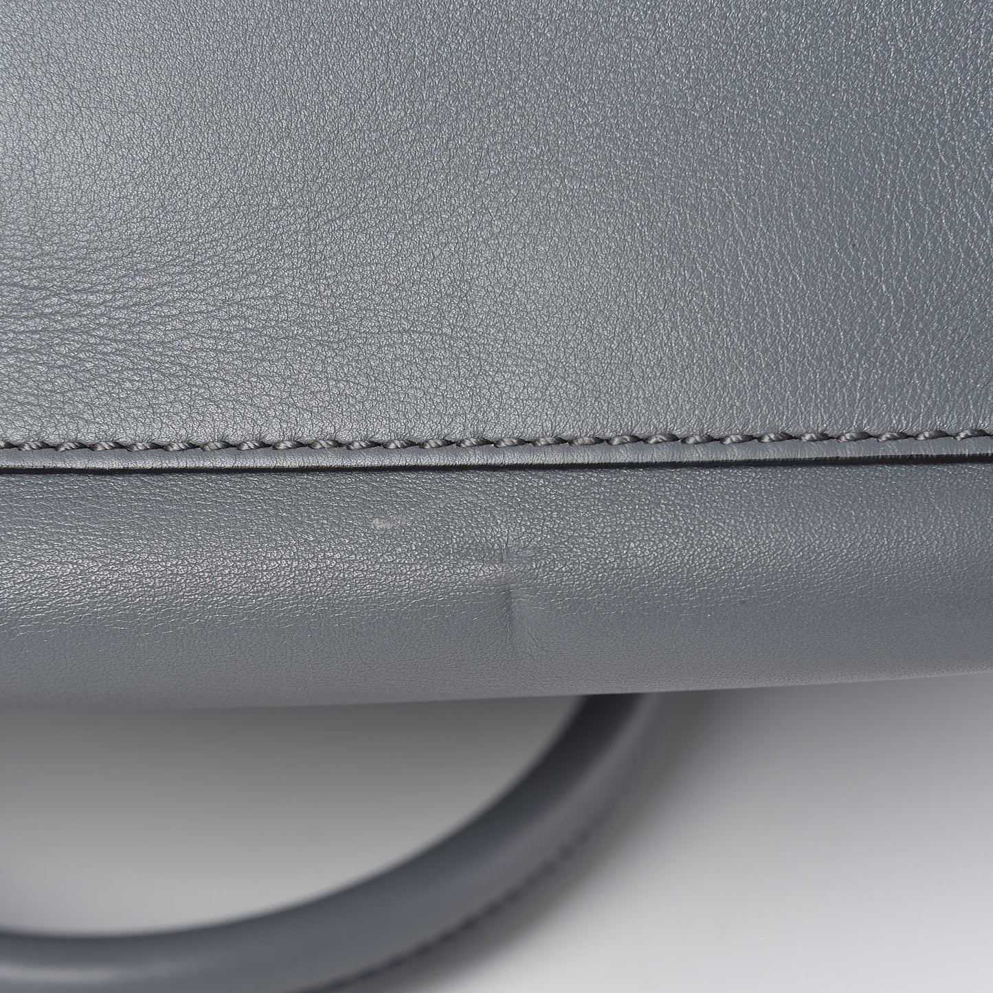 Vitello Rockstud Double Handle Tote Grey