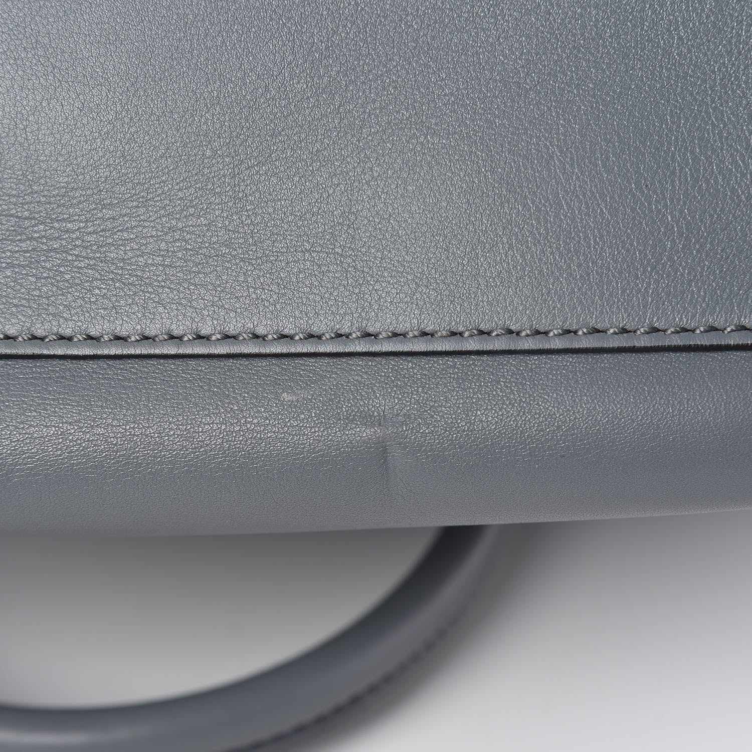 Valentino Garavani Vitello Rockstud Double Handle Tote Grey 10 of 12