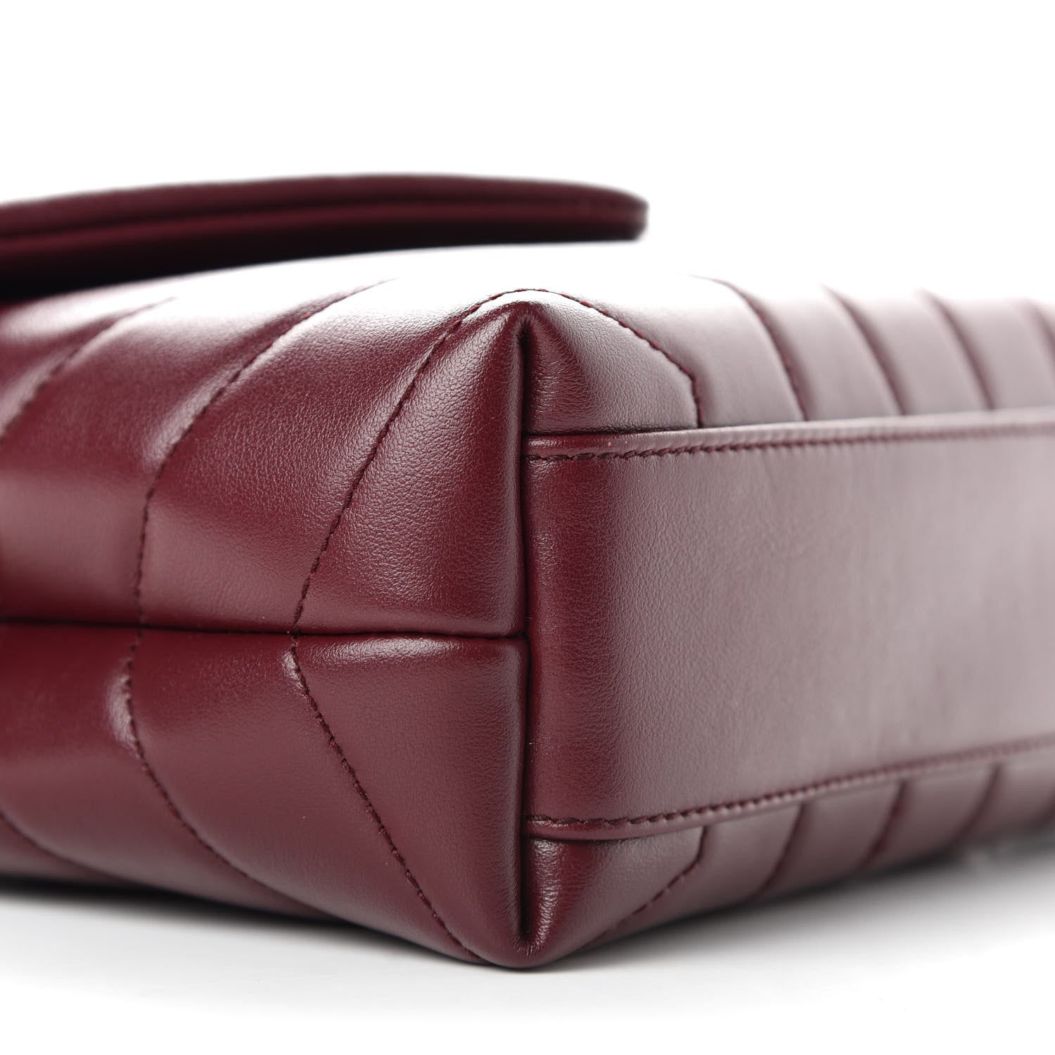 Saint Laurent Calfskin Y Quilted Monogram Toy Loulou Monogram Crossbody Bag Rouge Legion 6 of 9