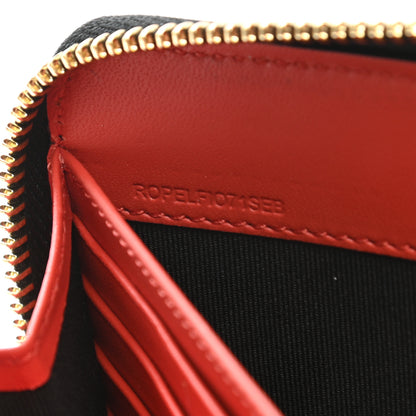 Burberry Calfskin Print Zip Around Wallet Multicolor 9 of 9