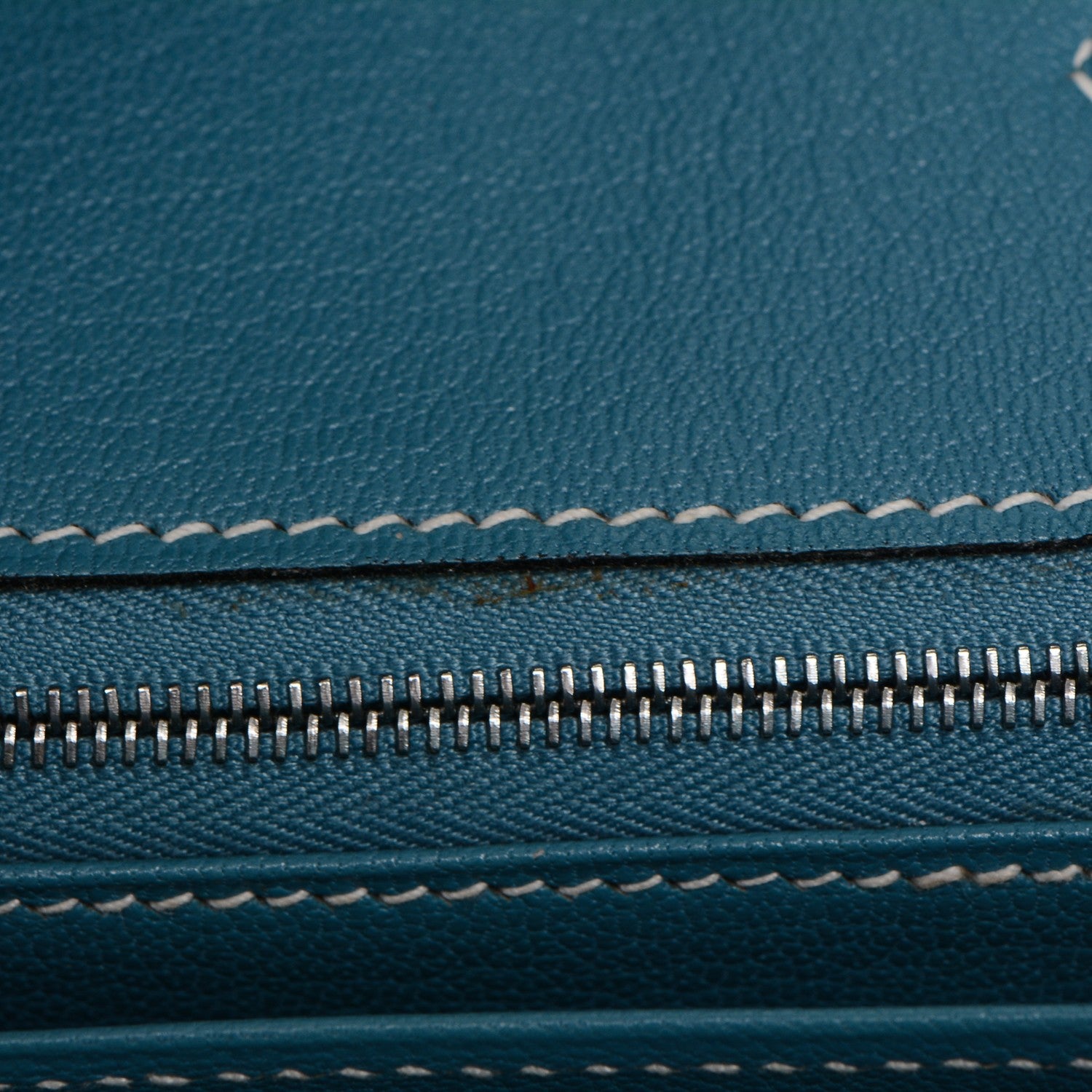 Hermes Taurillon Clemence Birkin 30 Blue Jean 24 of 28