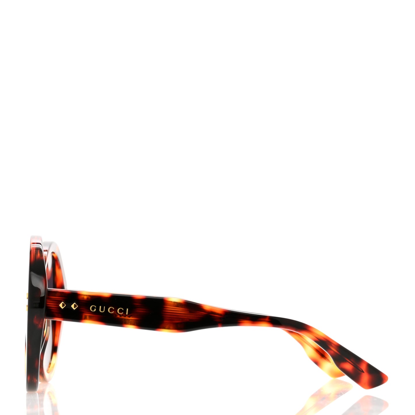 Acetate Round Sunglasses GG1081S Tortoise