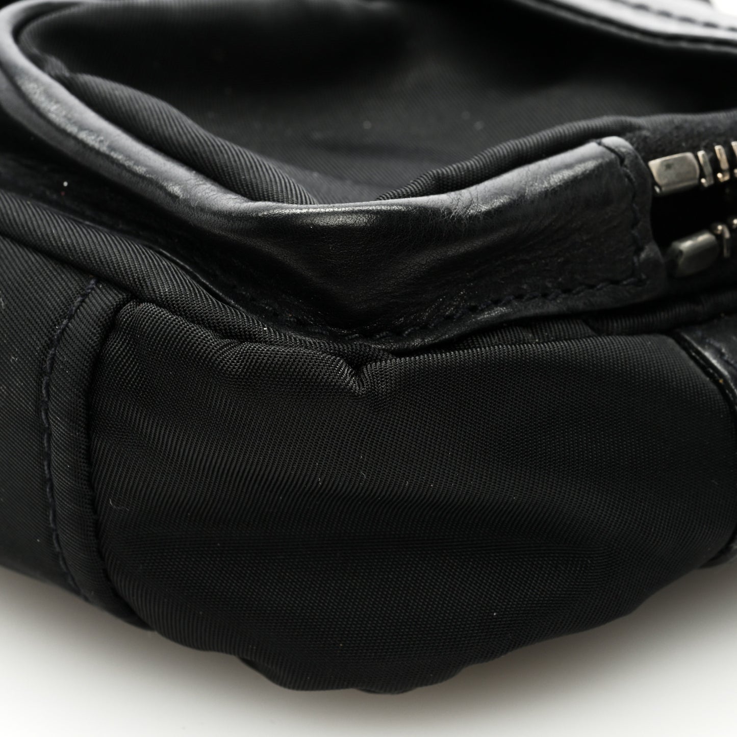 Soft Calfskin Buckle Shoulder Bag Black