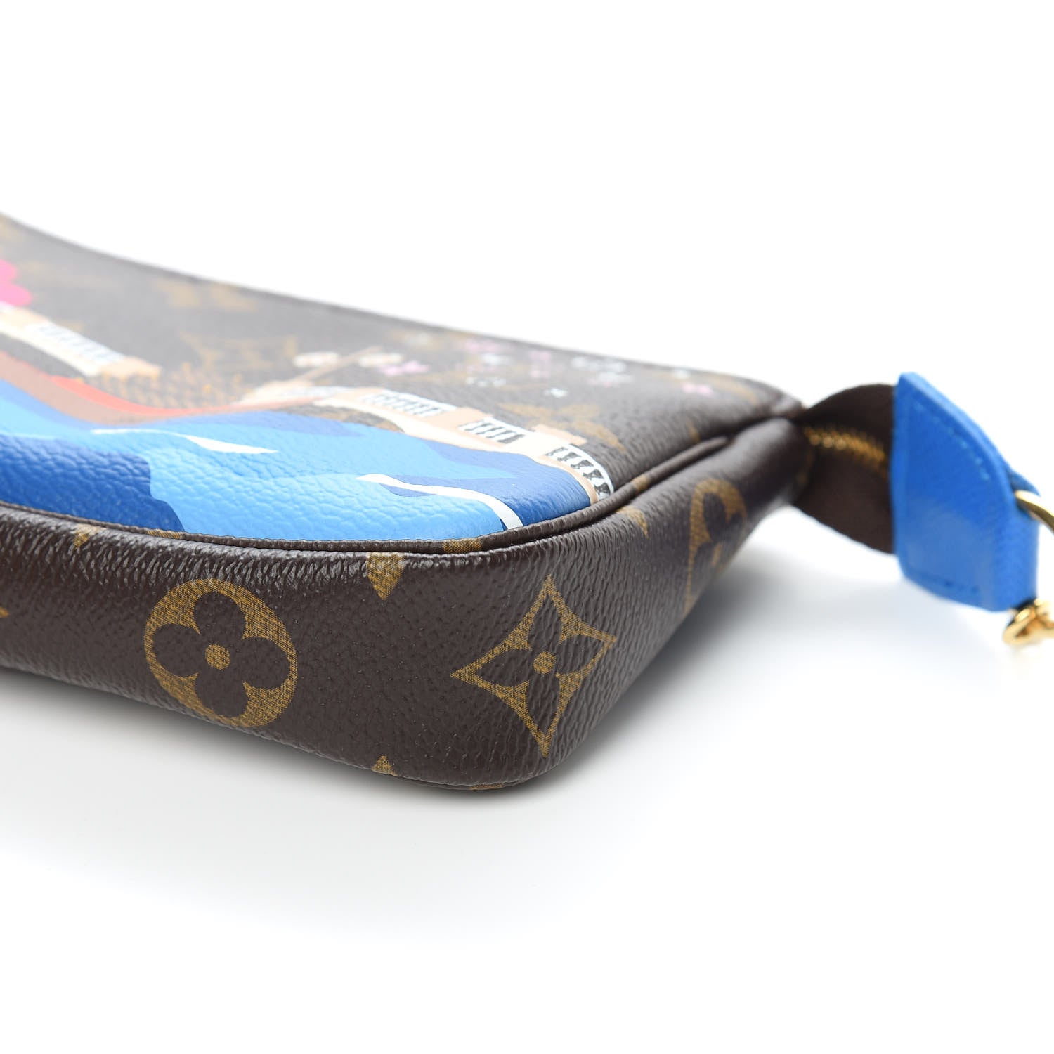Louis Vuitton Monogram 2019 Christmas Animation Mini Venice Pochette Accessories Blue 8 of 10