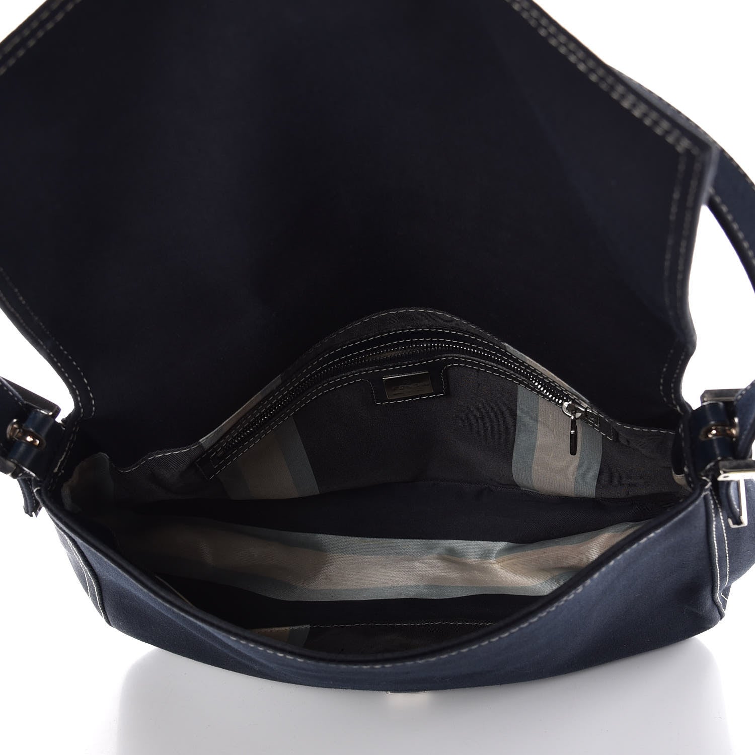 Tiffany FENDI Canvas Mama Baguette Blue 5 of 9