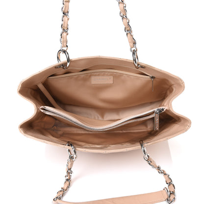 Chanel Caviar Quilted Grand Shopping Tote GST Beige 4 of 5