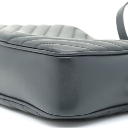Saint Laurent Calfskin Matelasse Monogram Lou Camera Bag Dark Smog 7 of 12