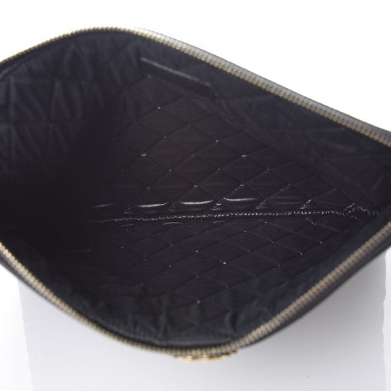 Chanel Caviar Quilted Medium Boy Cosmetic Case Black 5 of 7