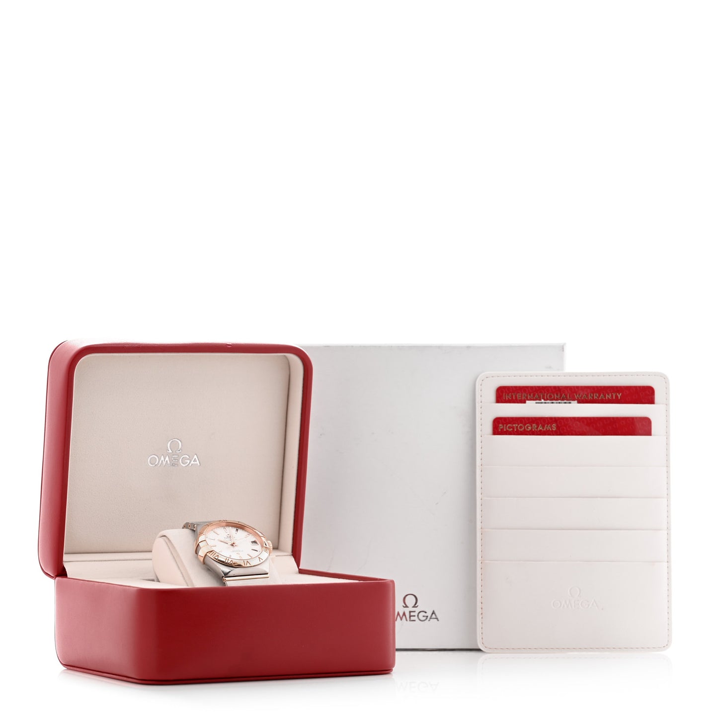 Stainless Steel 18K Red Gold 38mm Constellation Co-Axial Chronometer Automatic Watch 123.20.38.21.02.007