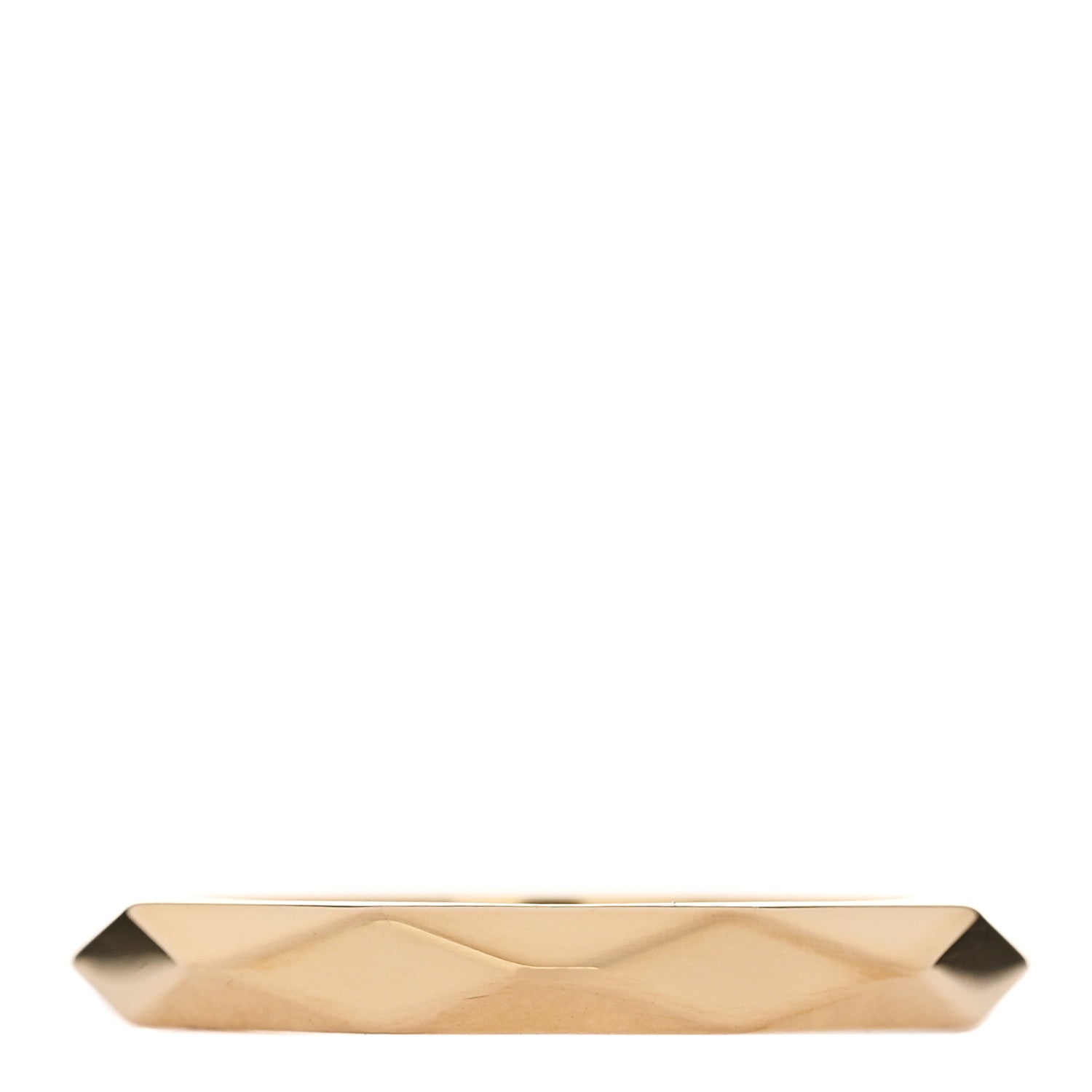 Boucheron 18K Yellow Gold Facette Wedding Band Ring 54 6.75 3 of 4