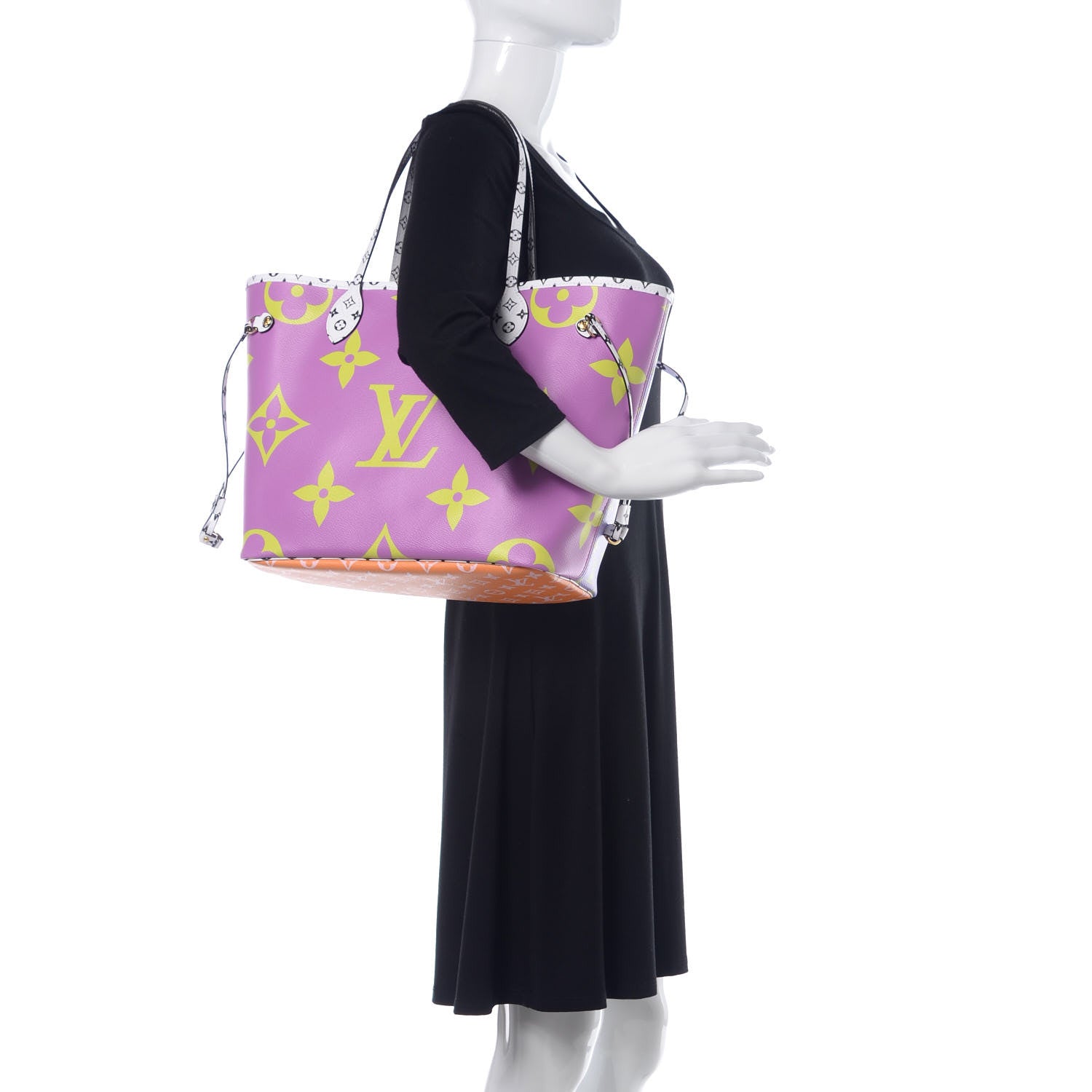 Louis Vuitton Monogram Giant Neverfull MM Pink Lilac 2 of 11