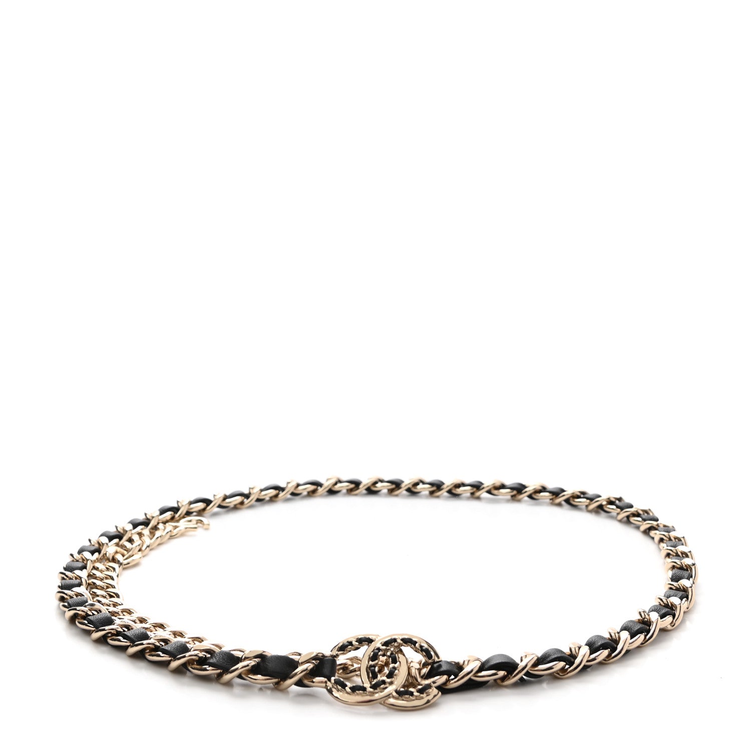 Chanel Lambskin Chain CC Belt Black Gold 1 of 5