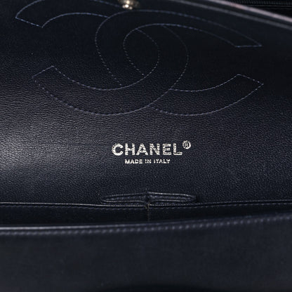 Chanel Lambskin Quilted Jumbo Double Flap Dark Blue 9 of 12