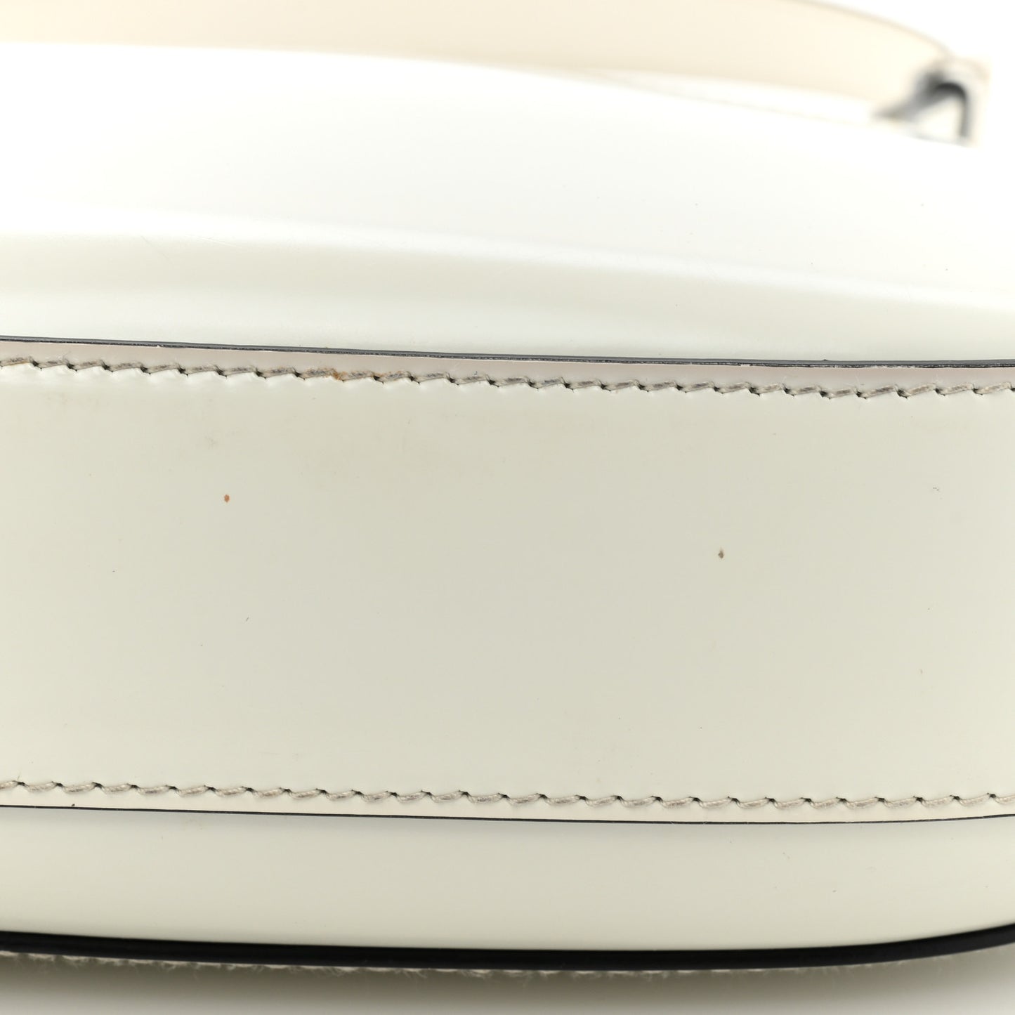 Spazzolato Cleo Flap Adjustable Strap Shoulder Bag White Black