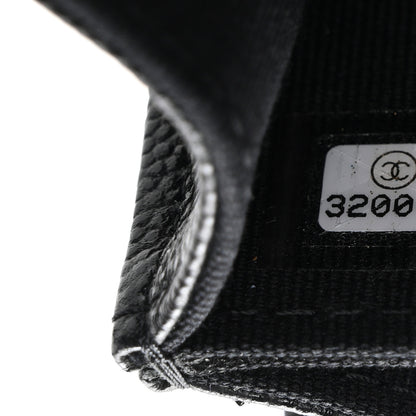 Chanel Caviar Quilted Enamel Top Handle Flap Clutch With Chain Black 8 of 11