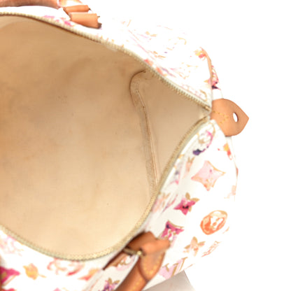 Louis Vuitton Watercolor Aquarelle Speedy 35 White 5 of 20