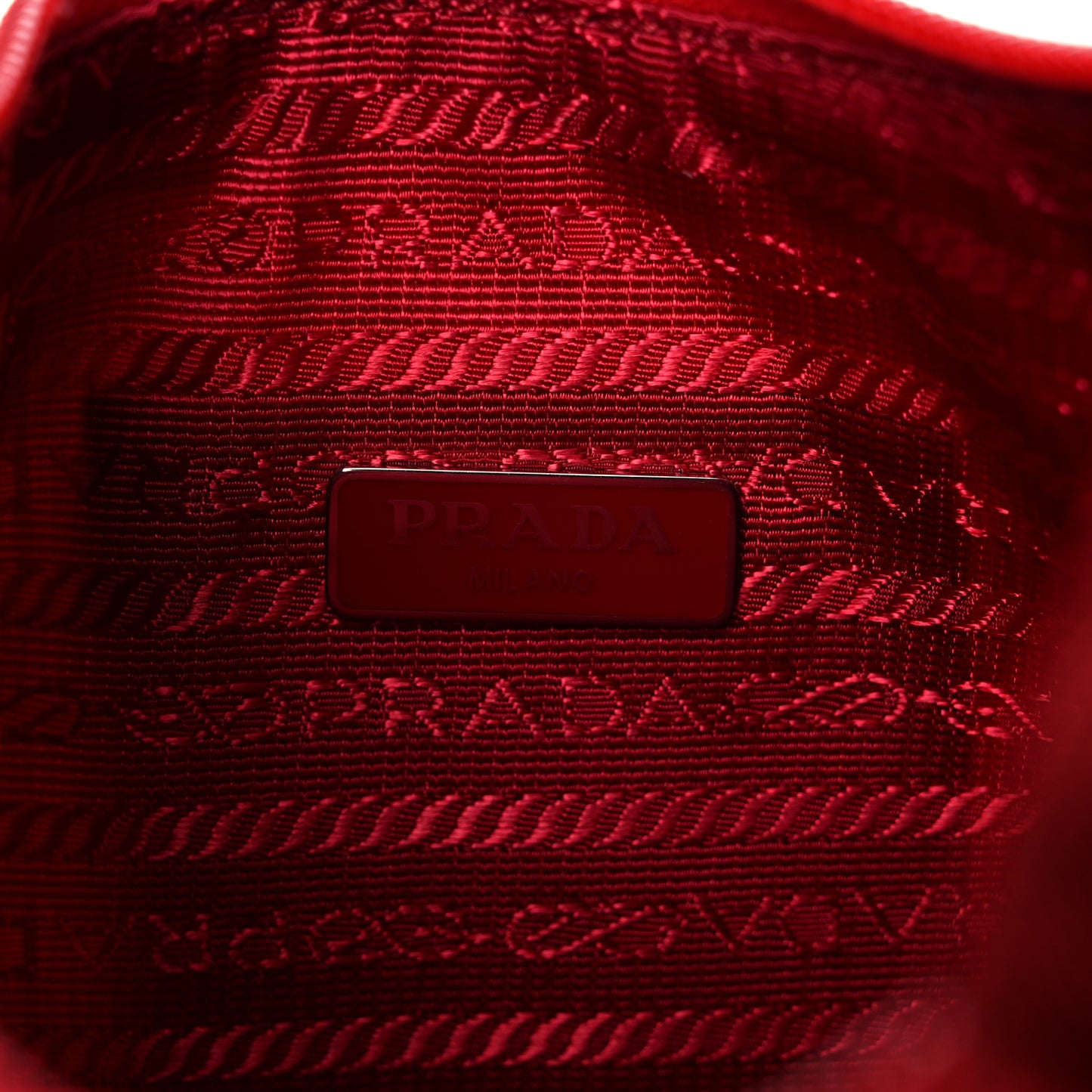 Tessuto Nylon Mini Re-Edition 2000 Bag Rosso