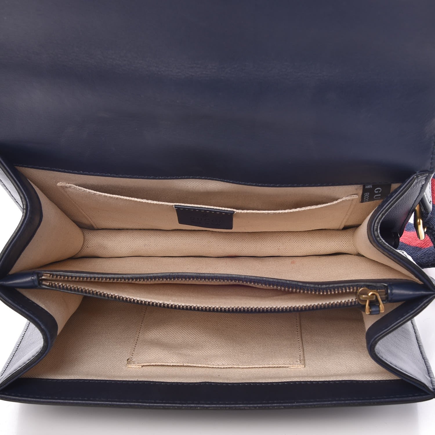 Gucci Moon Calfskin Bamboo Web Medium Dionysus Top Handle Bag Blue Emerald Hibiscus Red 5 of 11
