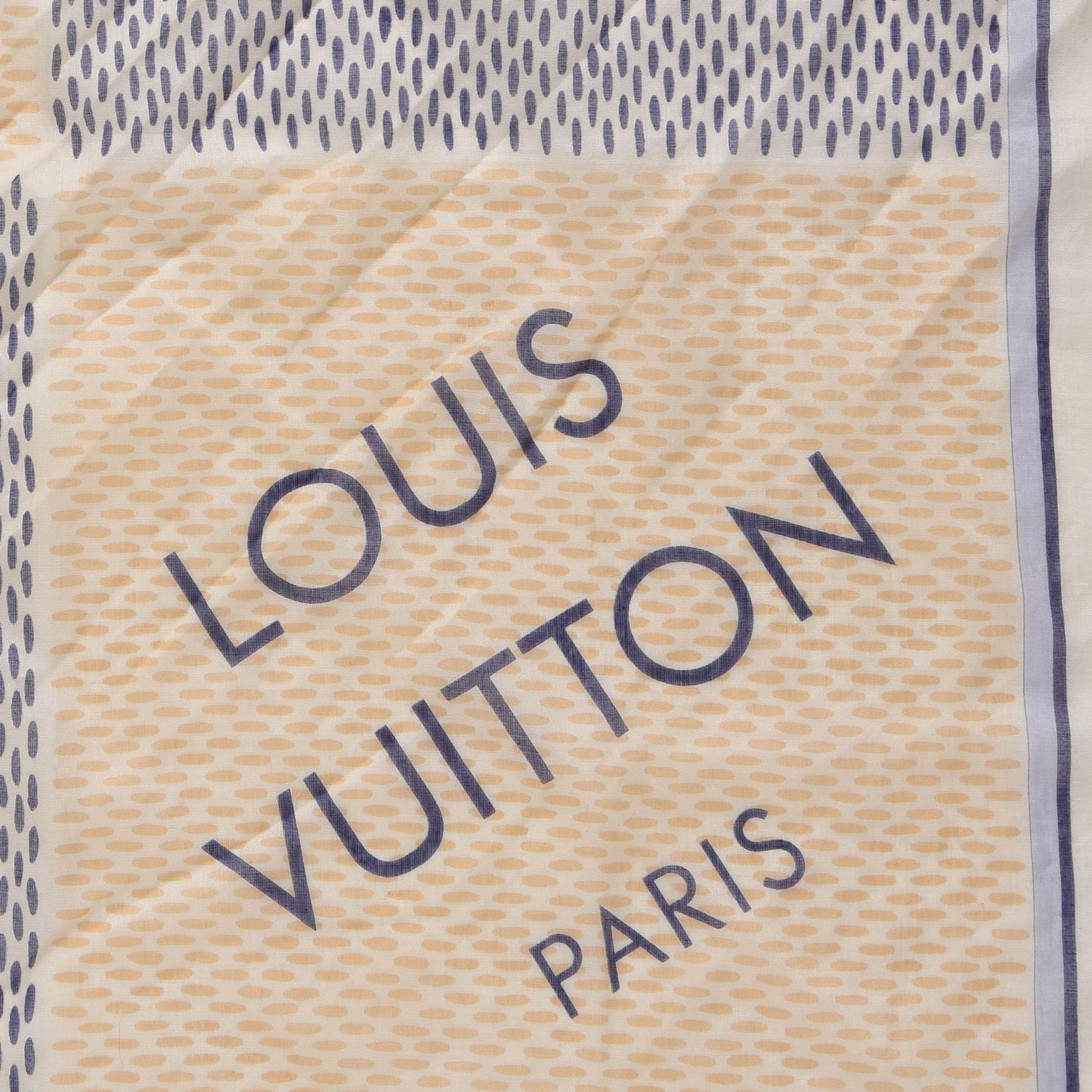 Damier Azur Cotton Square Bandana Scarf