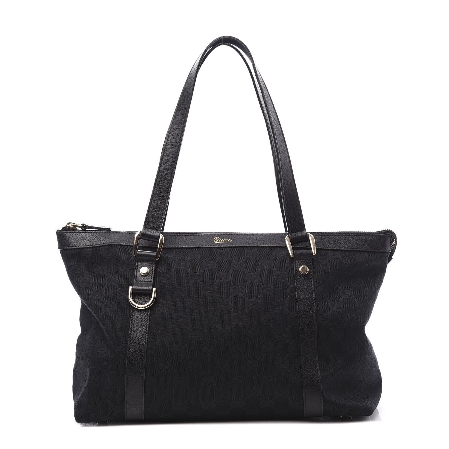 Gucci Monogram Abbey Medium Tote Black 1 of 9