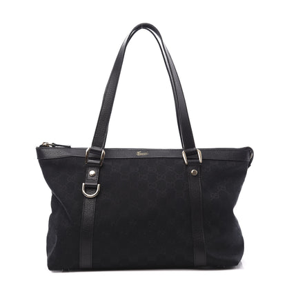 Gucci Monogram Abbey Medium Tote Black 1 of 9