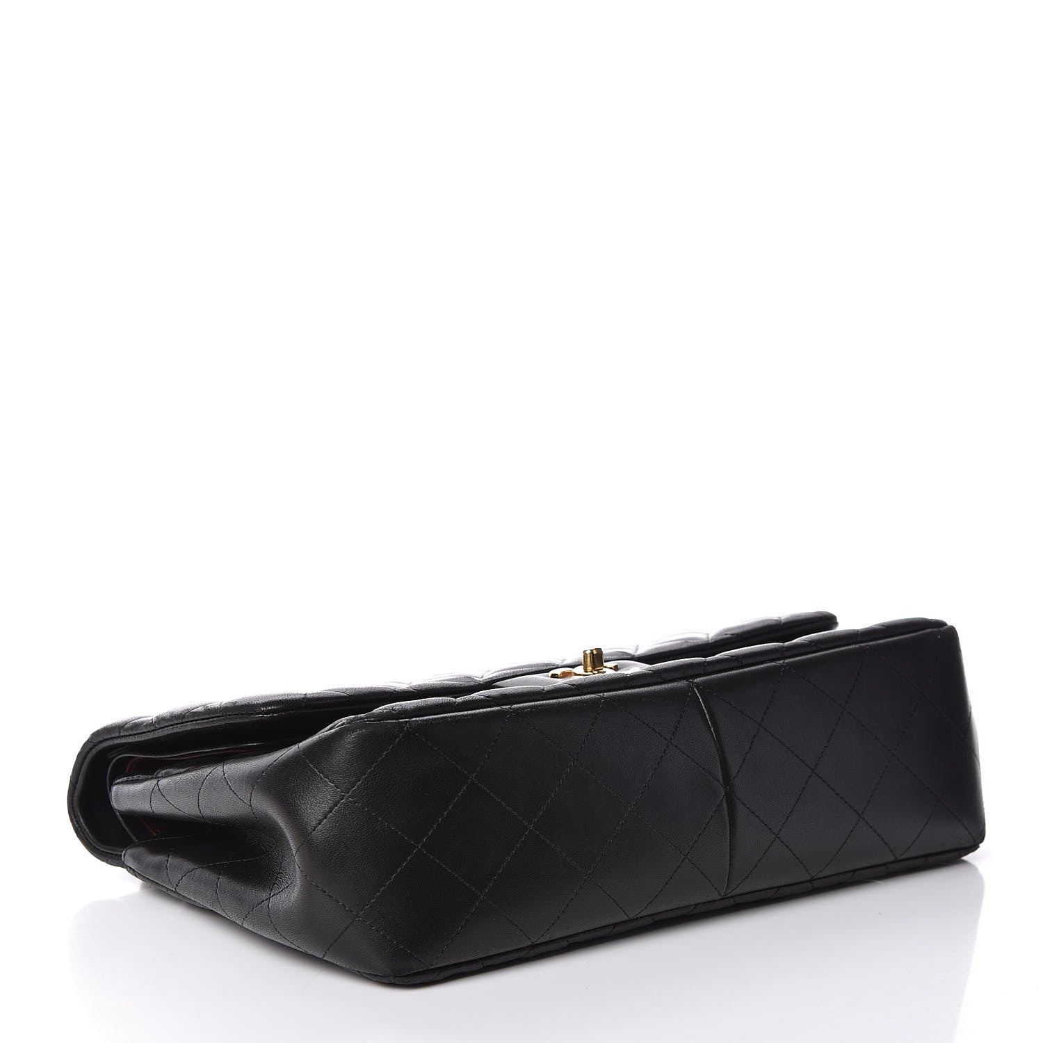 Chanel Lambskin Quilted Jumbo Double Flap Black 5 of 14