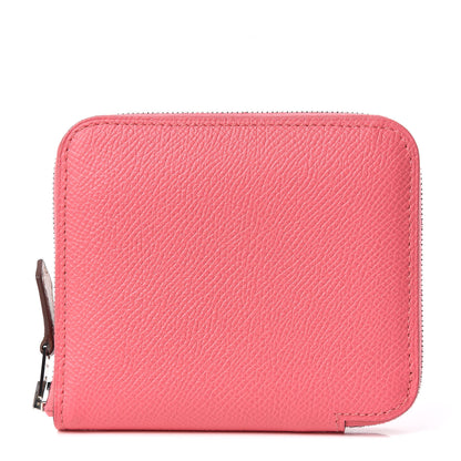 Hermes Epsom Silk'In Compact Wallet Rose Azalee 1 of 11